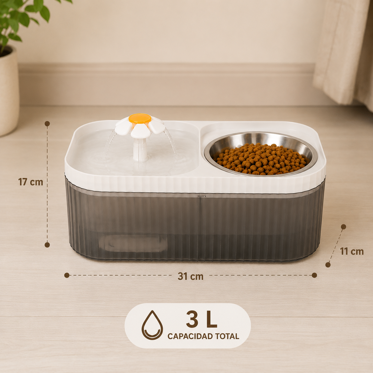 Aqua Pet Duo™ – Comedero Y Bebedero Inteligente