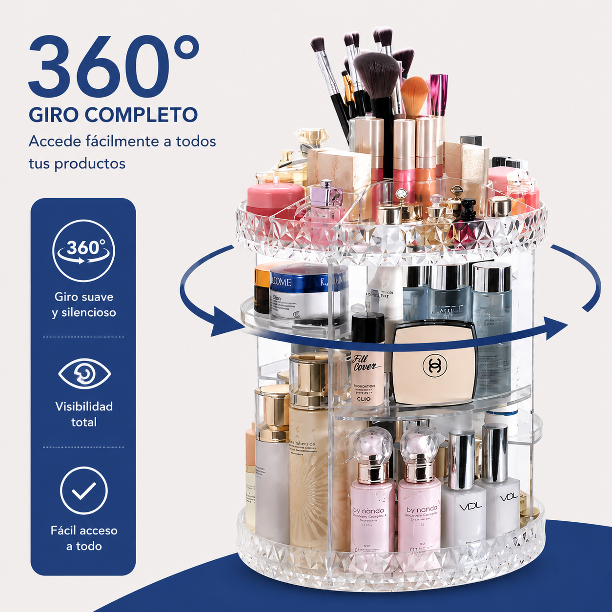 Glam Spin Pro™ – Tu Tocador Siempre Organizado