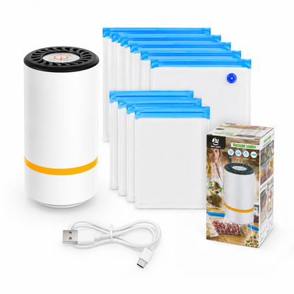 Vacuum Seal Pro™ -Mini Envasadora + 10 Bolsas