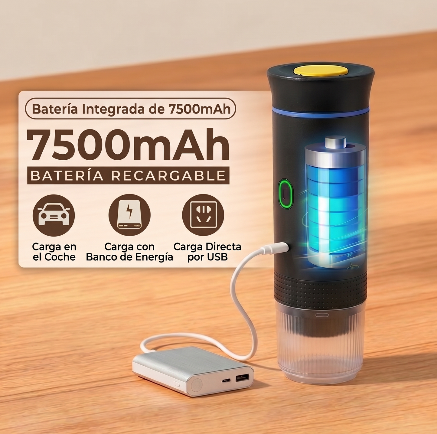 CoffeeGo™ Pro – Cafetera Portátil 3 en 1