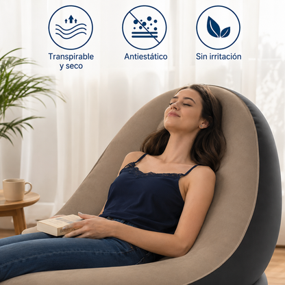 AirLounge™ - Sillón Inflable con Reposapiés