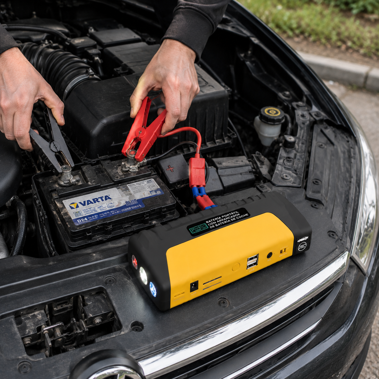 TurboStart™ - Kit de Emergencia 4 en 1 para Coche