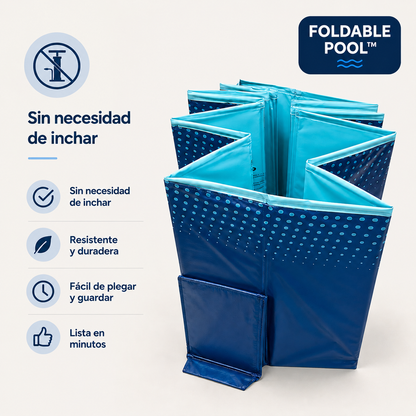 Foldable Pool™ – Piscina Plegable 130x90x45