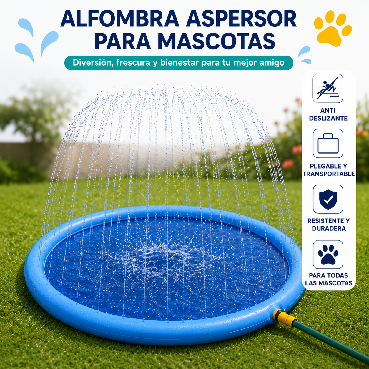 AquaDog™ - Alfombra Aspersor Para Mascotas
