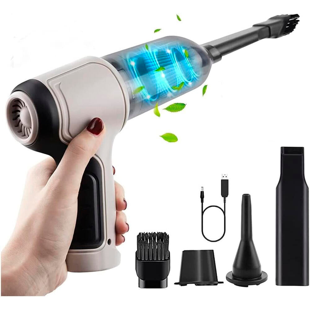 Mini Aspirador Inalámbrico 4 en 1 - Potencia, Limpieza y Versatilidad en la Palma de tu Mano