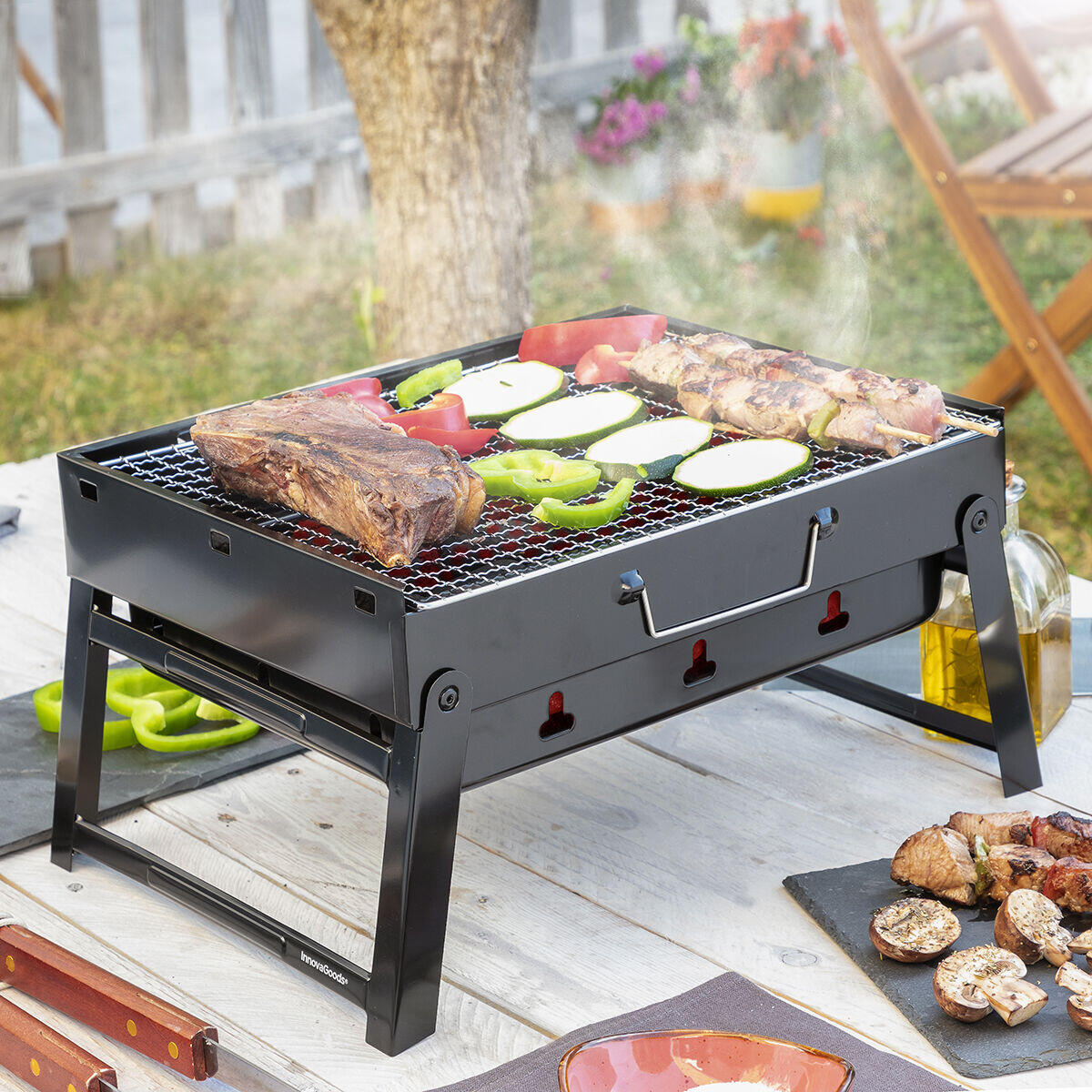 Bbq Portable Grill™ – Barbacoa Plegable De Carbón Portátil
