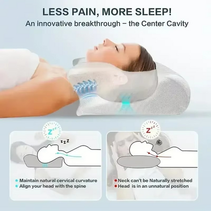 DreamAlign™ - Almohada Cervical Ortopédica 2 en 1