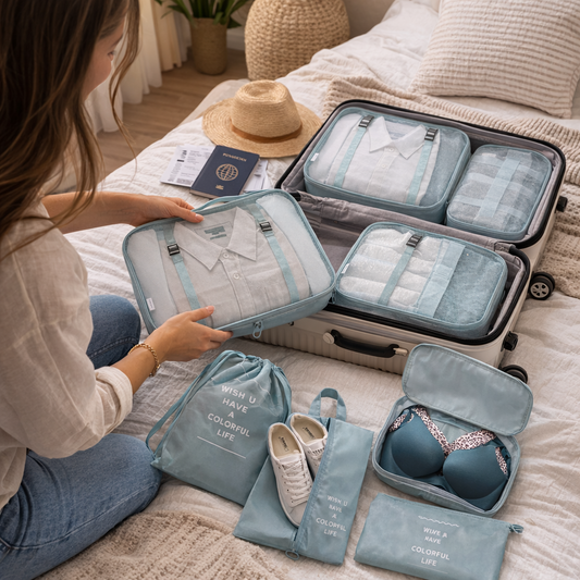 Travel Organizer Set™ – 7 Piezas Para Organizar Tu Maleta Sin Desorden