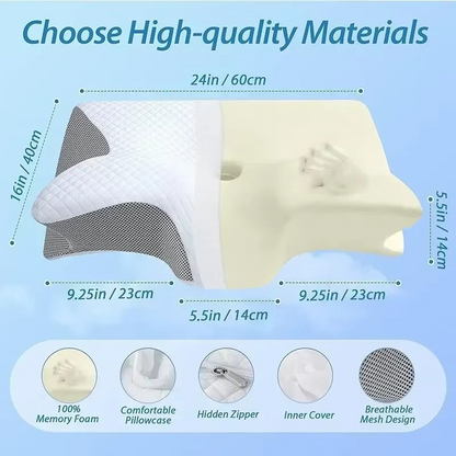 DreamAlign™ - Almohada Cervical Ortopédica 2 en 1
