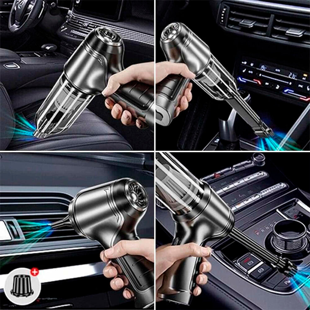 Mini Aspirador Inalámbrico 4 en 1 - Potencia, Limpieza y Versatilidad en la Palma de tu Mano